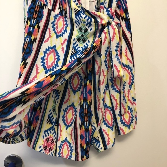 Forever 21 Colorful Geo Print Wrap Romper - Picture 5 of 11